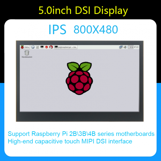 5.0 Inch Raspberry Pi Module 800*480 MIPI IPS TFT DSI Multi Touch LCD ...