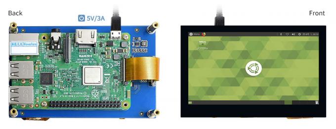 5.0 Inch Raspberry Pi Module 800*480 MIPI IPS TFT DSI Multi Touch LCD ...