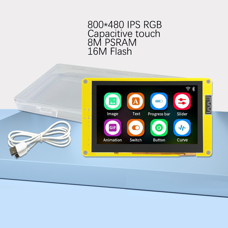 4.3 Inch ESP32 Display Module 800*480 IPS LVGL LCD TFT Module RGB