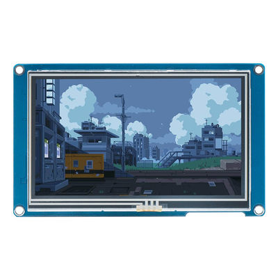 Resistive Touch HMI Display Module 480x270 4.3 Inch Tft Display Support Video Playback