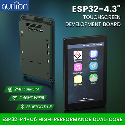 JC4880P443C_I_W_Y Kit Avanzado ESP32: Pantalla Capacitiva 4.3'', WiFi 6 (C6), P4 Dual-Core y Soporte para Cámara